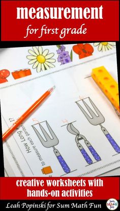 the measurement for first grade worksheets with hands - on activities to help students practice their math skills