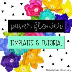 paper flower templates and printables