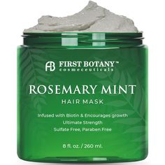 PRICES MAY VARY. PROFESSIONAL SALON TREATMENT : Rosemary & Peppermint Oil relieves dry scalp, stimulating hair growth & giving hair a healthy shine.A staple at top salons, this aromatic Deep Conditioning Mask melts into a luxurious hair softener that moisturizes and instantly detangles the hair thereby regaining the elasticity and manageability. The consistent use of our Intense Repair Therapy Restorative Hair Mask will prevent future damage from environmental stresses and other external abuses. Hair Masks For Dry Damaged Hair, Deep Conditioning Hair Mask, Stop Hair Breakage, Rosemary Oil For Hair, Biotin Hair, Conditioning Hair Mask, Deep Conditioning Hair, Mint Hair, Hair Mask For Growth