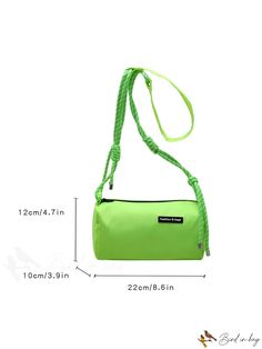 BirdinBag - Stylish Womens Neon Green Crossbody Bag - Latest Fashion Accessory Green Crossbody Bag, Circle Bag, Style Minimalist, Square Bag, Acrylic Material, Green Bag, White Bag, Neon Green, Stylish Women