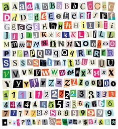 the alphabet is made up of many different letters