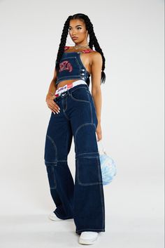 Bratz Clothes, Creative Handicraft, 2000s Room, Skate Jeans, Fashion 2000s, Denim Dungaree, 90s Inspired Outfits, Stylist Outfit, Skater Jeans