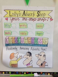 a bulletin board with writing on it that says, lolli's averi shop your one - stop shop