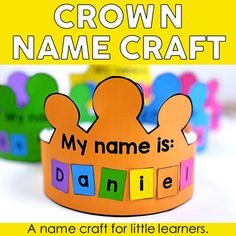 crown name craft for children to make