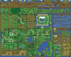 the legend of zelda's map is shown in this mouse pad, which has been