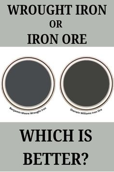 two different shades of gray and black with the words, which one is better?