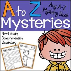 a to z mystery book for children with the title'a to z'in it