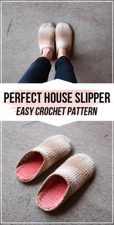 crochet slippers are easy to make and the pattern is free for beginners