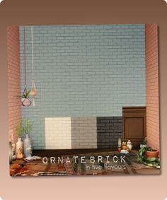 Sims 4 Build / Walls / Floor CC: Ornate Brick In 5 Flavours Sims 4 Herringbone Floor, Sims 4 Cc House Walls, Sims 4 Stone Floor, Sims 4 Cc Panel Walls, Walls Sims 4 Cc, Sims 4 Cc Walls And Floors, Sims 4 Cc Flooring, Sims 4 Wall Cc, Sims 4 Floor Cc