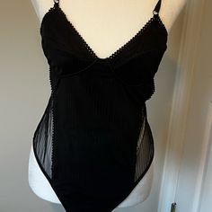 Super Cute! Adjustable Straps Pretty Sure I Got It Off Asos Never Worn Because It Doesn’t Fit Snap Closure Black Bodysuit With Built-in Bra For Spring, I Got It, Black Bodysuit, Got It, I Got This, Snap Closure, Adjustable Straps, Asos, Super Cute