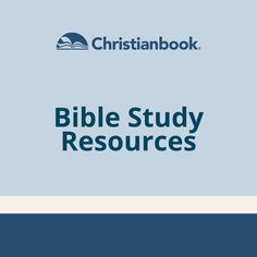 the bible study resources book with blue background