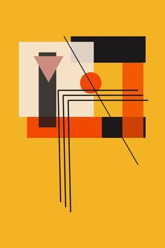 rectangles overlapping and making a big rectangle, red circle and pink triangle breaking the rectangles, four black thin lines intersecting Learn Photoshop, Watch Wallpaper, Bold And Beautiful, Mid Century Style, Mobile Wallpaper, Motion Design, Diy Art, Modern Interior, Geometric Shapes