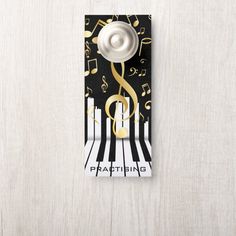 a music note with musical notes on it and a treble for the piano key