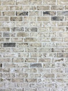 a white brick wall with no mortar or mortar