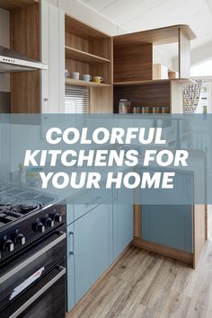 10 Colorful kitchen designs Kitchen Pastel Colours, Beautiful Countertops, Handmade Tile Kitchen, Colorful Kitchens, Painted Pantry, Kitchen Colour Combination, Kitchen Indian, Wooden Countertops, Kitchen Aesthetics