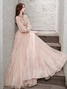 Elegant Princess Dress, High Neck Evening Dress, Sparkle Princess, Formal Evening Dress, Prom Formal, Jewel Neck, Formal Evening Dresses, Princess Dress, Special Occasion Dresses