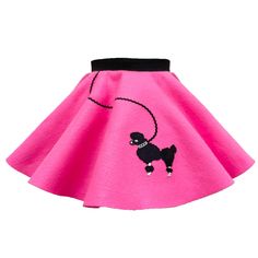 PRICES MAY VARY. Adorable Halloween Costume – Your little one will look perfect in our authentic 50’s poodle skirt, featuring a sewn-on black poodle appliqué and ribbon “leash.” Whether she wants to rock it out in this for Halloween or join in a sock hop with her friends, this poodle skirt will make her look like she stepped straight out of the 50’s! Match your adorable little girl with a poodle skirt for women. High Quality Felt – You know how rough the life of a toddler can be on their outfits 1950s Poodle Skirt, Poodle Skirt Costume, Bright Skirt, Black Poodle, Sock Hop, Poodle Skirt, Skirt For Women, Full Circle Skirts, Little Outfits