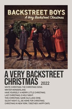 a very backstreet christmas concert poster