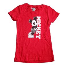 Disney Girls Classic Mickey Lean T Shirt Red X-Small 100% Genuine - Usa Seller Please Contact With Any Questions Please See Pictures For An Accurate Description Of The Item And Condition *Returns* We Do Accept Returns Within 30 Days. Please Note, The Item Must Be Returned In The Exact Same Condition As It Was Received. Thank You! As It Was, Disney Girls, Nickelodeon, Kids Shirts, Kids Shop, Shirts Tops, Tops & Tees, Thank You, Disney