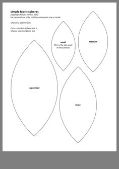 an image of three paper shapes with the words simple fabric shapes on them, including leaves and