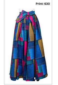 Introducing the Ankara Maxi Skirt - a stunning addition to any wardrobe. This skirt features a vibrant Ankara print, elevating any outfit with its unique and bold design. Crafted with premium materials for a luxurious feel, this skirt will make you feel like a fashion icon. Embrace sophistication and style with the Ankara Maxi Skirt.  Fits up to 2X. Made of 100% cotton. 42" inches long in length. Maxi Skirt Fits, Ankara Maxi Skirt, Maxi Skirt With Pockets, Maxi Rock, African Print Maxi Skirt, Print Maxi Skirt, Ankara Print, Printed Maxi Skirts, Skirt With Pockets