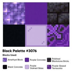 an image of a purple and black background with the words block plate 2076 on it