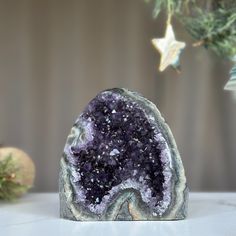 This is a unique Amethyst with unusual druzy cave formations on one side. The stone you will receive is the exact one as in the picture. ✧ MEASURES: Width: 4.5 in x Height: 4.5 in. Weight 1.7 lb (784 gr) Large Spiritual Geode Gift, Amethyst Geodes Gemstone Gift, Purple Natural Stones Geodes As A Gift, Amethyst Raw Stone Geodes As Gifts, Amethyst Geodes Raw Stone As Gift, Amethyst Geode Raw Stone Gift, Purple Natural Stone Geodes For Gifts, Purple Geodes With Natural Stones As A Gift, Purple Geodes Natural Stones As Gift