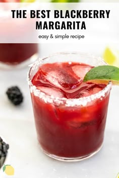 the best homemade blackberry margarita recipe