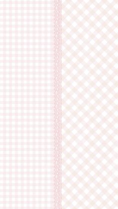 two white and pink gingham paper with lace trims on the edges, one in