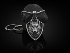 Norse Mythology Wolf Handmade Sterling Silver Men Charm Necklace, Viking Wolf Jewelry, Fenrir Wolf Head Pendant with Chain, Animal Necklace These 925K Sterling Silver Norse Mythology Wolf Handmade Necklace has special handmade engraving details and photos are taken with original products. It's very elegant and classy for everyday use and gives stylish look to your outfits. Also, can be preferred as a gift for friends and family for an eternal memorial. Dream collection has many meanings behind i Viking Style Silver Wolf Design Jewelry, Viking Style Wolf Design Jewelry Gift, Wolf Necklace Men, Silver Stainless Steel Wolf Jewelry, Men Wolf Necklace, Nordic Wolf Necklace, Wolf Jewelry, Wolf Head, Mens Pendant