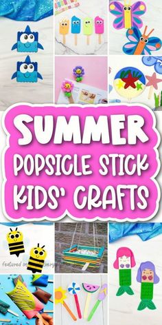 summer popsicle stick kids'crafts