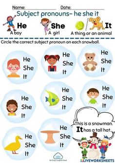 an english worksheet with pictures and words for children to use in the classroom