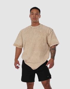 Stand out with our sleek oversized t-shirts, crafted from durable, 100% pre-shrunk cotton. Its acid-washed finish adds a vintage flair, while the roomy fit offers ultimate comfort and freedom of movement. A perfect fusion of style and functionality, this muscle shirt is a must-have for those who value both aesthetics and practicality. Model: Kyle's chest is 48.5 inches, and his height is 5'9 he wears 2XL. Why our customers love these men's shirts? Acid-washed fabric The dyeing and washing process gives each piece its own unique color finish, which means your item may have slight variations in its shade. Oversized & baggy fit Ideal for gym, lounging and everyday wear 100% premium cotton (won't show sweat. Dries fast) Comes with our sustainable 100% compostable packaging Whether you're hitti Distressed Crew Neck Muscle Tee For Streetwear, Oversized Acid Wash Urban T-shirt, Acid Wash Soft-washed Tops For Streetwear, Oversized Acid Wash T-shirt For Everyday, Faded Washed Sporty Top, Oversized Stonewashed Short Sleeve Tops, Faded Sporty Top, Acid Wash Relaxed Fit Short Sleeve T-shirt, Acid Wash Relaxed Fit T-shirt With Short Sleeves