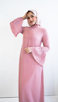 Bella Hijabs | Modest Apparel Elegant Solid Color Maxi Dress With Flutter Sleeves, Elegant Solid Maxi Dress With Flutter Sleeves, Elegant Midi Dress With Flutter Sleeves And Ruffle Hem, Spring Solid Color Dress With Bell Sleeves, Solid Bell Sleeve Dresses For Spring, Modest Dress With Ruffle Hem And Flutter Sleeves, Spring Solid Color Bell Sleeve Dress, Modest Dress With Flutter Sleeves And Ruffle Hem, Modest Flutter Sleeve Dress With Ruffle Hem