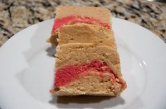 a piece of cake sitting on top of a white plate