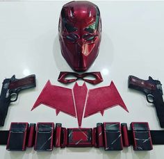 Red Hood Costume, Armor Fashion, Red Hood Helmet, Red Hood Cosplay, Prop Replicas, Armadura Cosplay, Batman Armor, Red Hood Jason Todd, Cosplay Armor