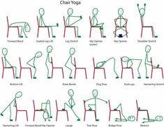 an image of different positions to do yoga for the body and mind, with instructions on how