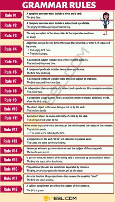 a poster with the rules for english and spanish students to use in their language class