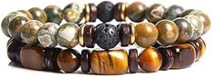 Beaded Bracelet For Men, Bracelets Patterns, Set Bracelet, Diy Bracelets Patterns, Eye Beads, Bracelet For Men, Tiger's Eye, Stone Bracelet, Bracelet Patterns