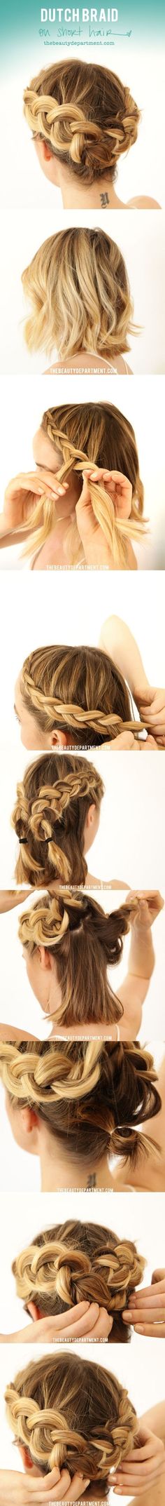 beach inspired hairstyles diy Boda Diy, Peinados Fáciles Para Cabello Corto, Penteado Cabelo Curto, Hair Images, Braids For Short Hair, Hair Envy, Hair Updos, Hair Day