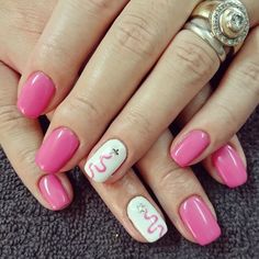 Pink and white nails with Christmas tree White Christmas Nails Simple, Pink And White Christmas Nails, Pink And White Christmas Tree, Pink White Christmas, Christmas Nails Simple, Pink And White Christmas, White Christmas Nails, Christmas Tree Nails, Pink Gel Nails