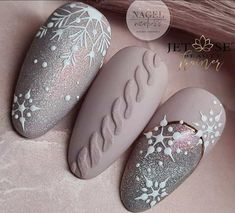 Snow Nails, Winter Manicure, Subtle Nails, Work Nails