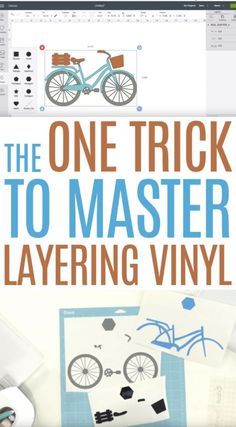 the one trick to master layering vinyl with photoshopped images and text on it