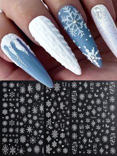 White Glitter Powder Snowflake Nail Art Sticker Matte Texture Winter Falling Snow Decal Nail Art Supplies Self-Adhesive Sliders Decoration White    PET Christmas Pattern Stickers   Nail,Hand & Foot Care, size features are:Bust: ,Length: ,Sleeve Length: Christmas Snowflakes Nails, Snow Nails, Snowflake Nail Art, Holiday Nail Designs, Nail Stickers Decals, Nail Art Sticker, Winter Nail Art, Nail Art Supplies