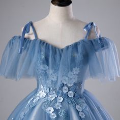 Blue Tulle Evening Dress With Lace Bodice, Blue Tulle Ball Gown For Homecoming, Blue Tulle Gown For Homecoming, Light Blue Tulle Ball Gown For Prom, Light Blue Tulle Ball Gown For Banquet, Light Blue Tulle Prom Gown, Blue Tulle Prom Evening Dress, Blue Tulle Ball Gown For Prom, Blue Lace Ball Gown For Prom