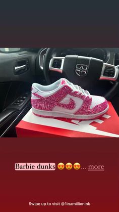 White Air Force 1, White Air Forces, Air Force 1 Custom, Money And Happiness, Pink Rhinestones, Air Force 1, Designer Shoes, Air Force, Force