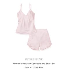 Luxury Sleepwear, Silk Camisole, A Dream Come True, Every Man, Over The Moon, Short Set, Pink Silk, Dream Come True, A Dream