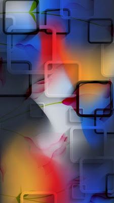 an abstract background with many different colored shapes and lines in the shape of rectangles