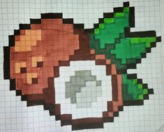 an image of a pixel art piece made out of paper