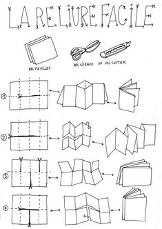 the instructions for how to make an origami book